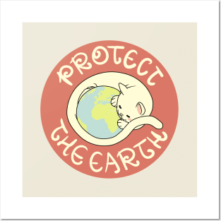 Mom Cat - Protect the Earth Posters and Art